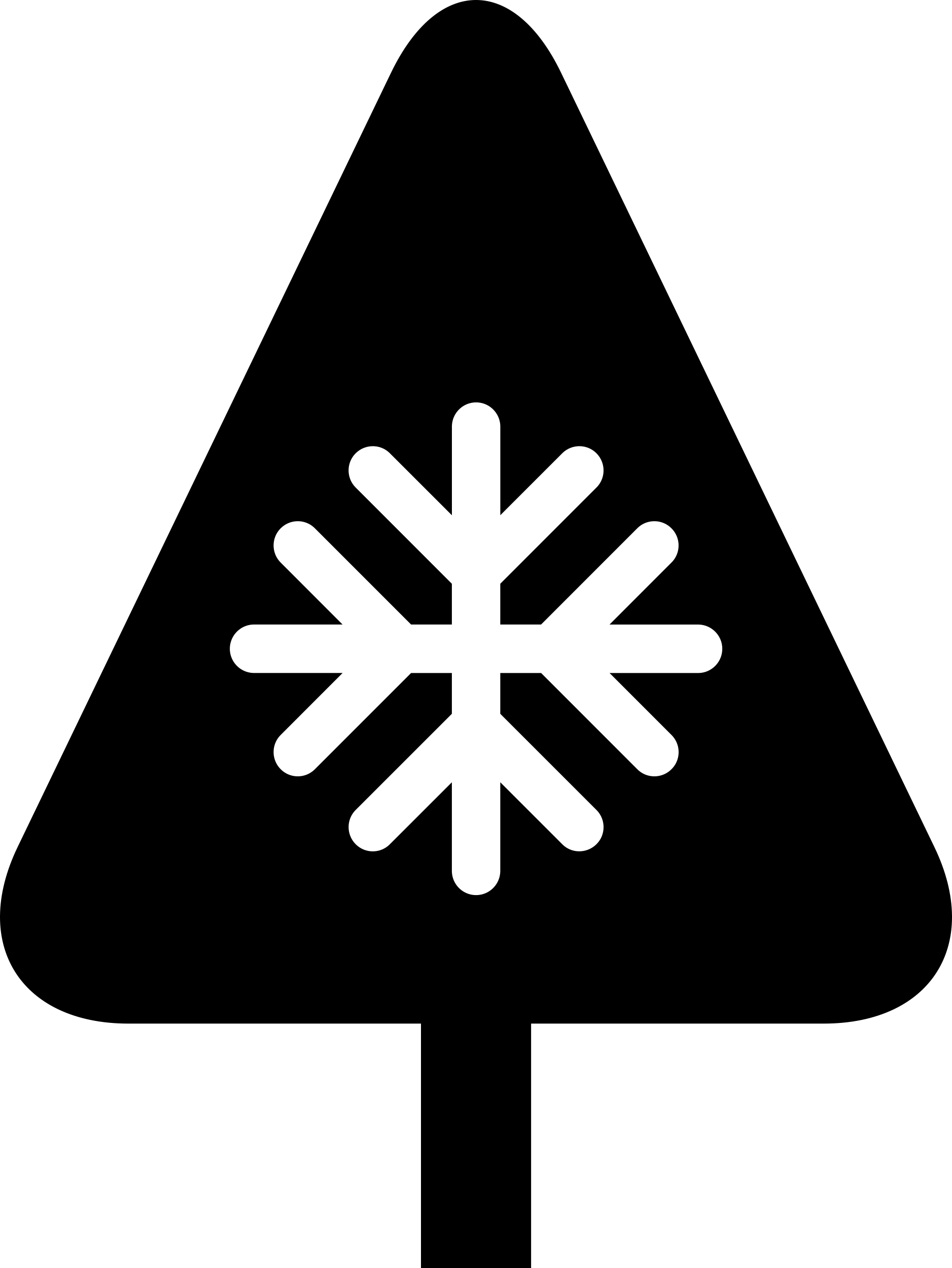 Christmas Tree With A Snowflake Craft Design Svg File Free Vectors